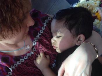 (picking Sabine up from the orphanage)