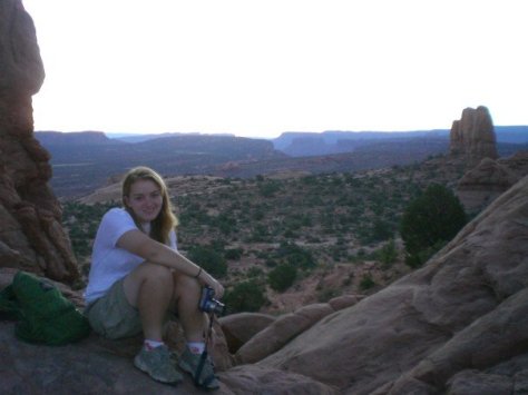 The sunrise at Arches. I don't even remember him dragging me out of bed for this, but apparently he did. 
